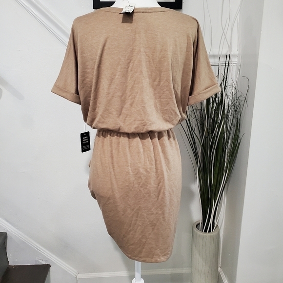 Express Tan Mini Dress Size S NWT - Picture 5 of 14